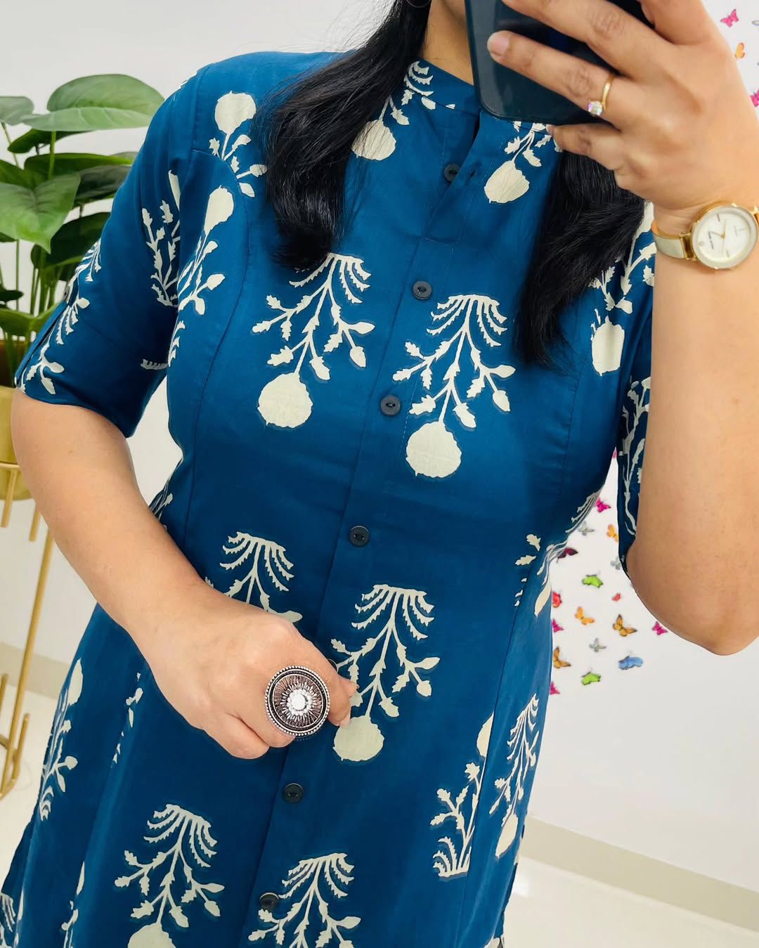 Designer Heavy Rayon Digital Print A-Line Kurti Co-Ord Set with Ankle Length Pant