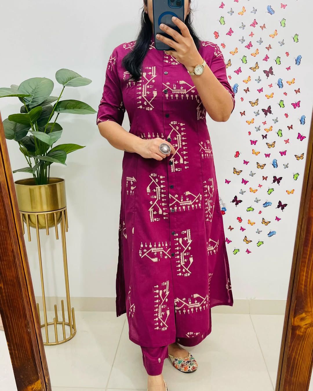 Designer Heavy Rayon Digital Print A-Line Kurti Co-Ord Set with Ankle Length Pant