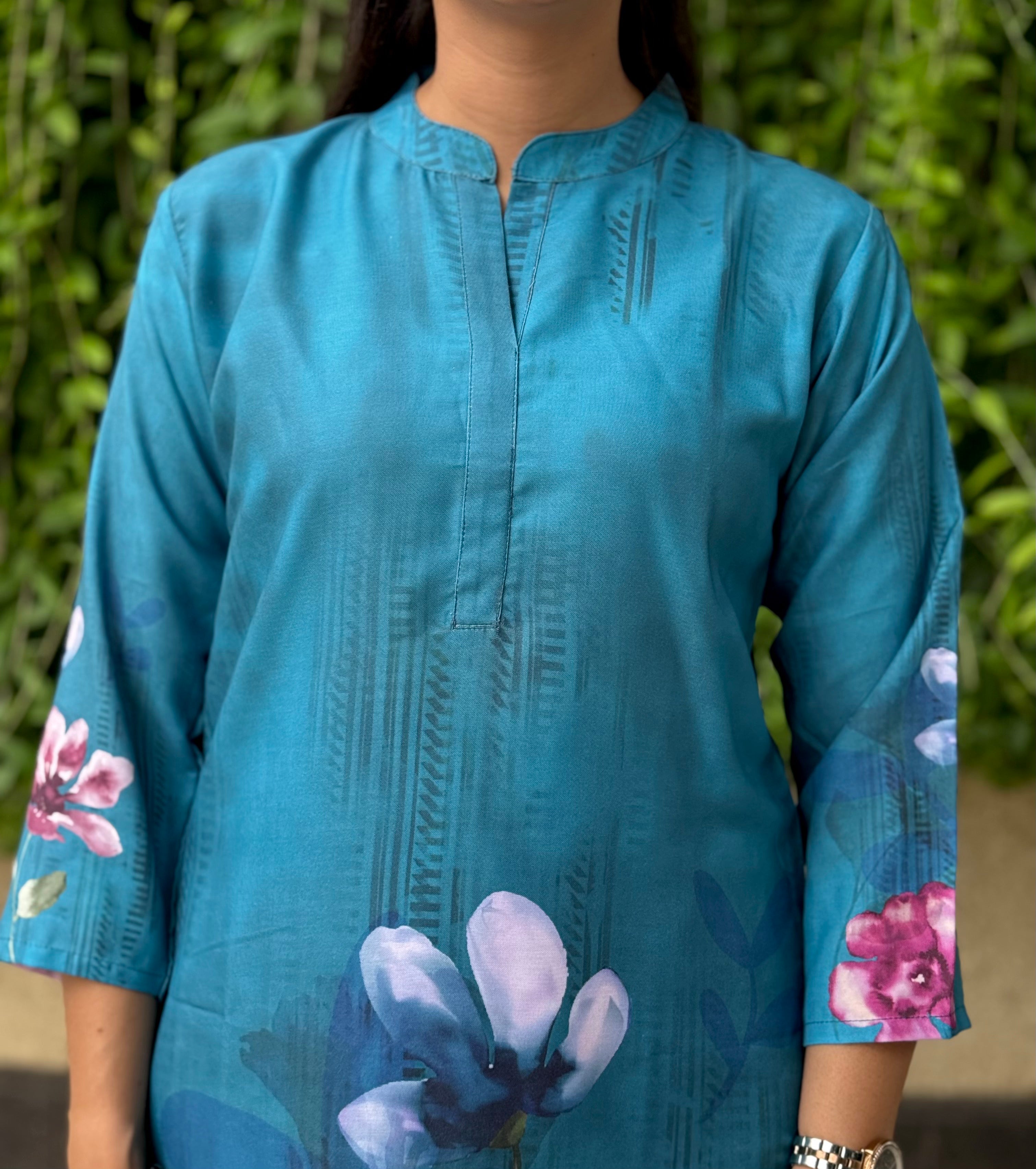 Stylish Polyrayon Digital Print Co-Ord Set for Women