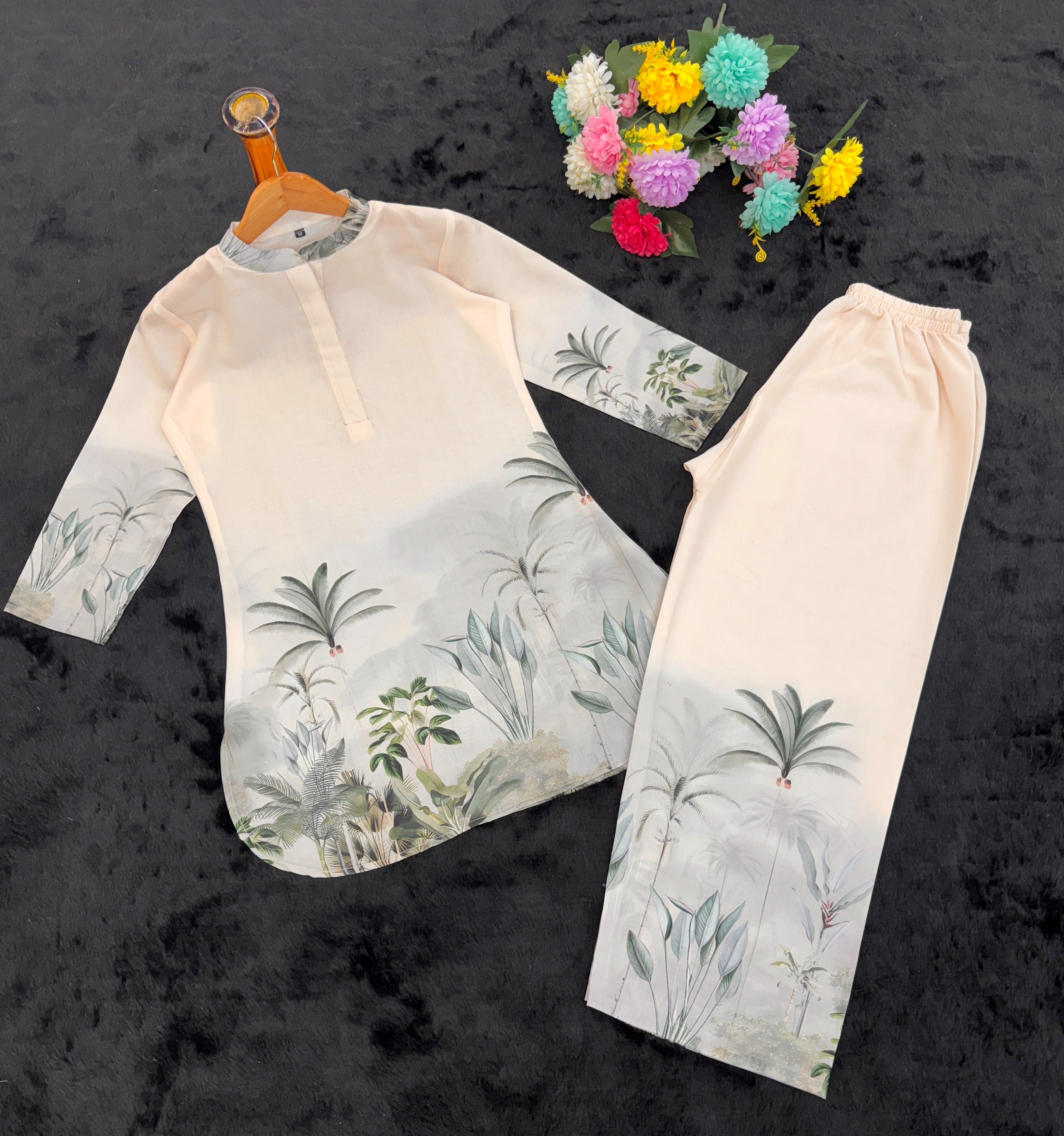 Stylish Polyrayon Digital Print Coord Set