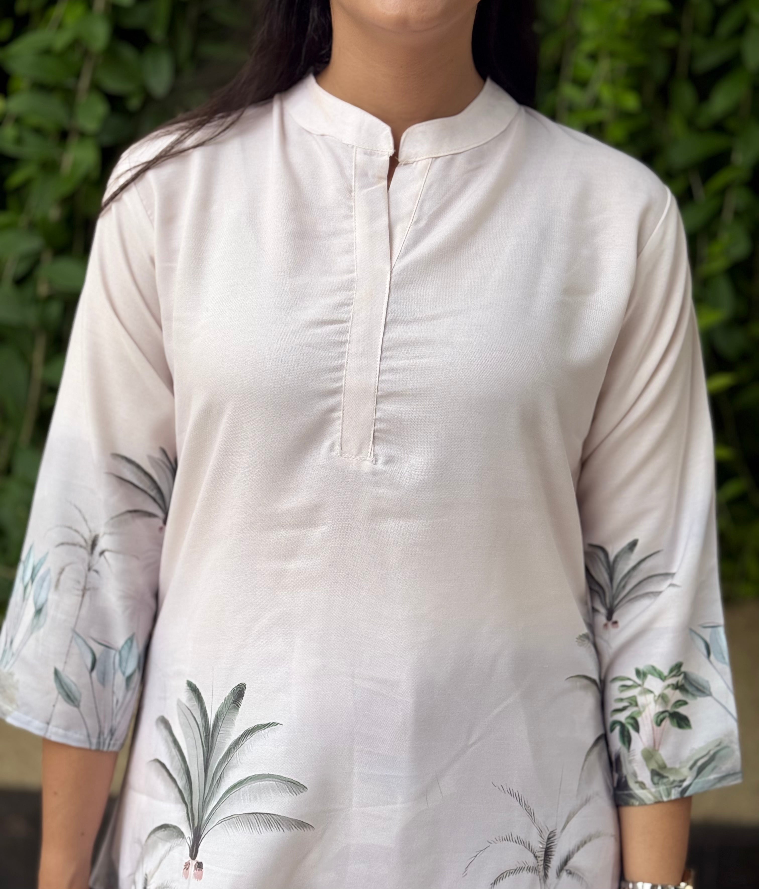 Stylish Polyrayon Digital Print Coord Set