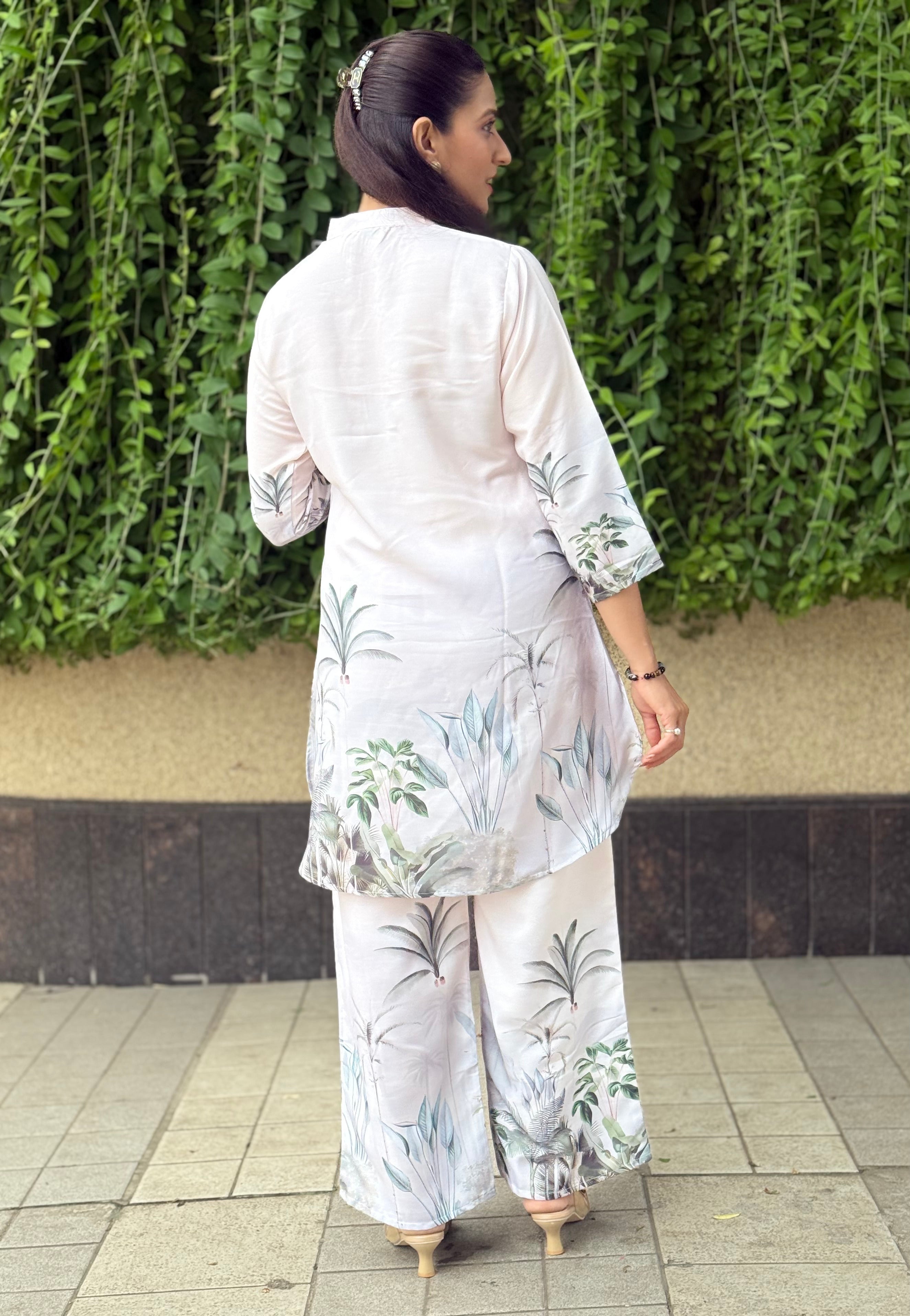 Stylish Polyrayon Digital Print Coord Set