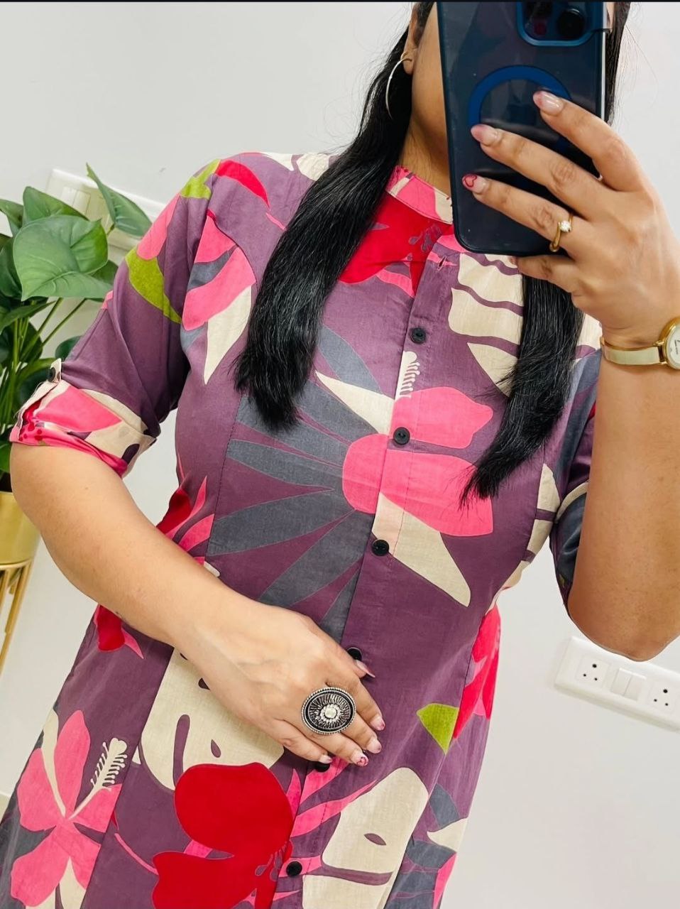 Elegant Polyrayon Digital Print Co-Ord Set for Women