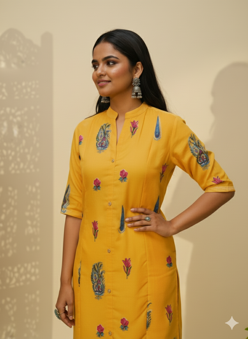 Stylish Polyrayon Digital Print Coord Set for Women