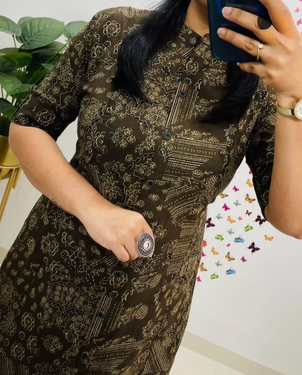 Cotton Blend Digital Print Cord Set for Women Casual Wear