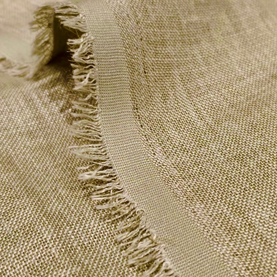 Premium Sage Green Linen Fabric for Kurti Shirt and Dress | Soft Breathable Plain Linen Cloth | Boutique Quality Fabric