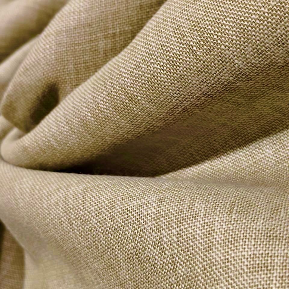Premium Sage Green Linen Fabric for Kurti Shirt and Dress | Soft Breathable Plain Linen Cloth | Boutique Quality Fabric