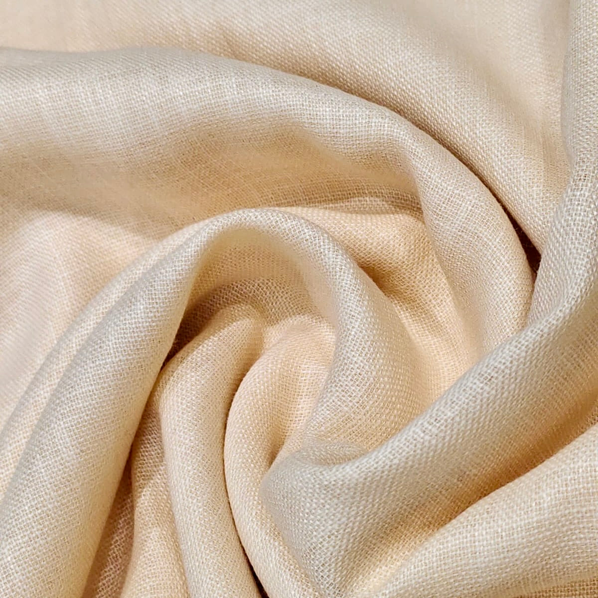 Sand Yellow Premium Linen Fabric for Kurti, Blouse & Dress Material | Soft Breathable Linen Cloth