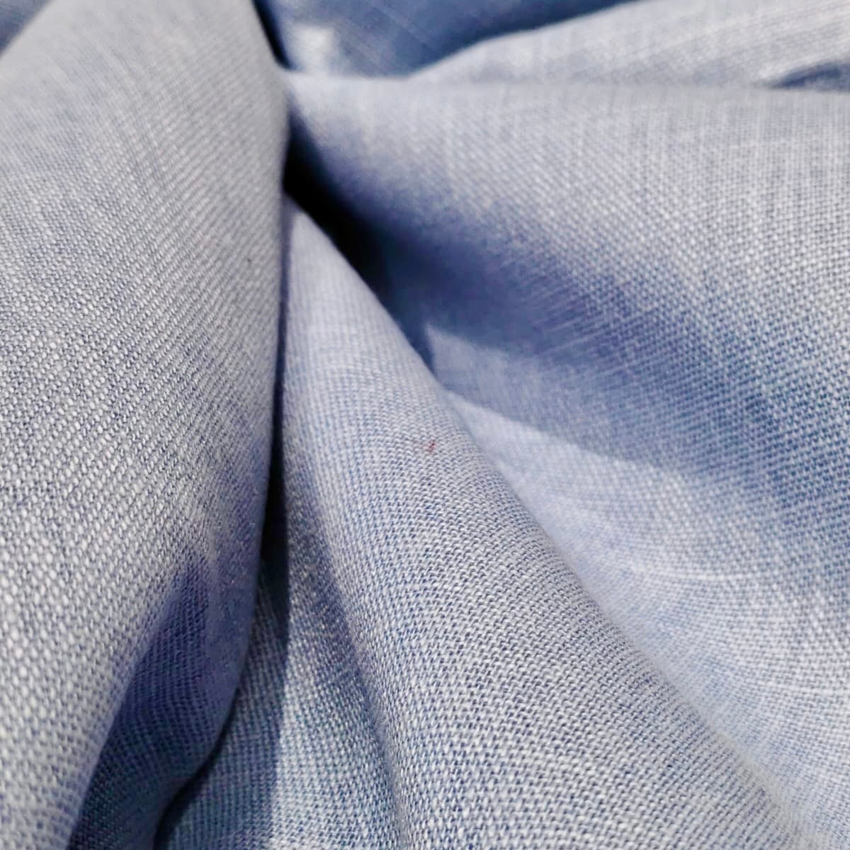 Premium Sky Blue Linen Fabric for Kurti Shirt and Dress | Soft Breathable Plain Linen Cloth | Boutique Quality Fabric