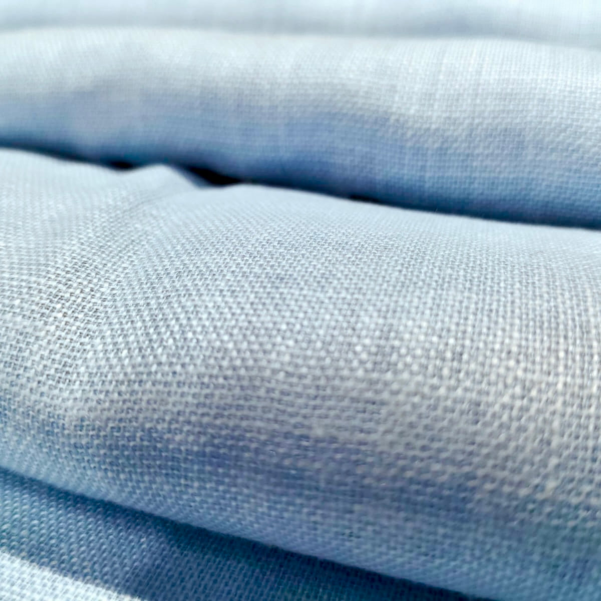 Premium Powder Blue Linen Fabric for Kurti Shirt and Dress | Soft Breathable Plain Linen Cloth | Boutique Quality Fabric