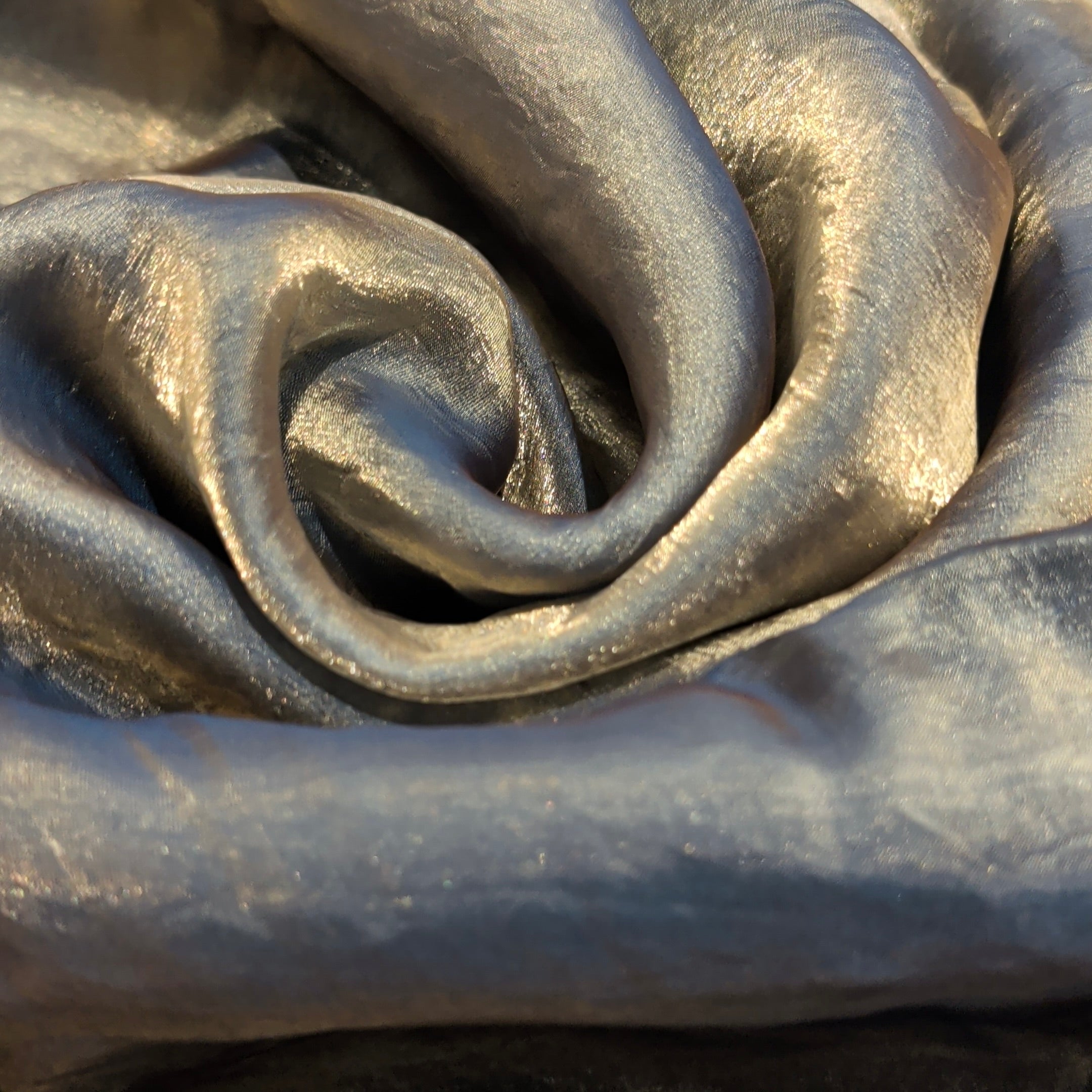 Smoky Heavy Blue Fandi Fabric – Soft Lightweight Plain Fabric for Kurti, Gown & Designer Dresses