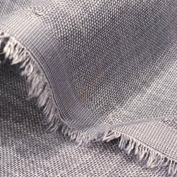 Ash Grey Premium Linen Fabric for Kurti, Blouse & Dress Material | Soft Breathable Linen Cloth