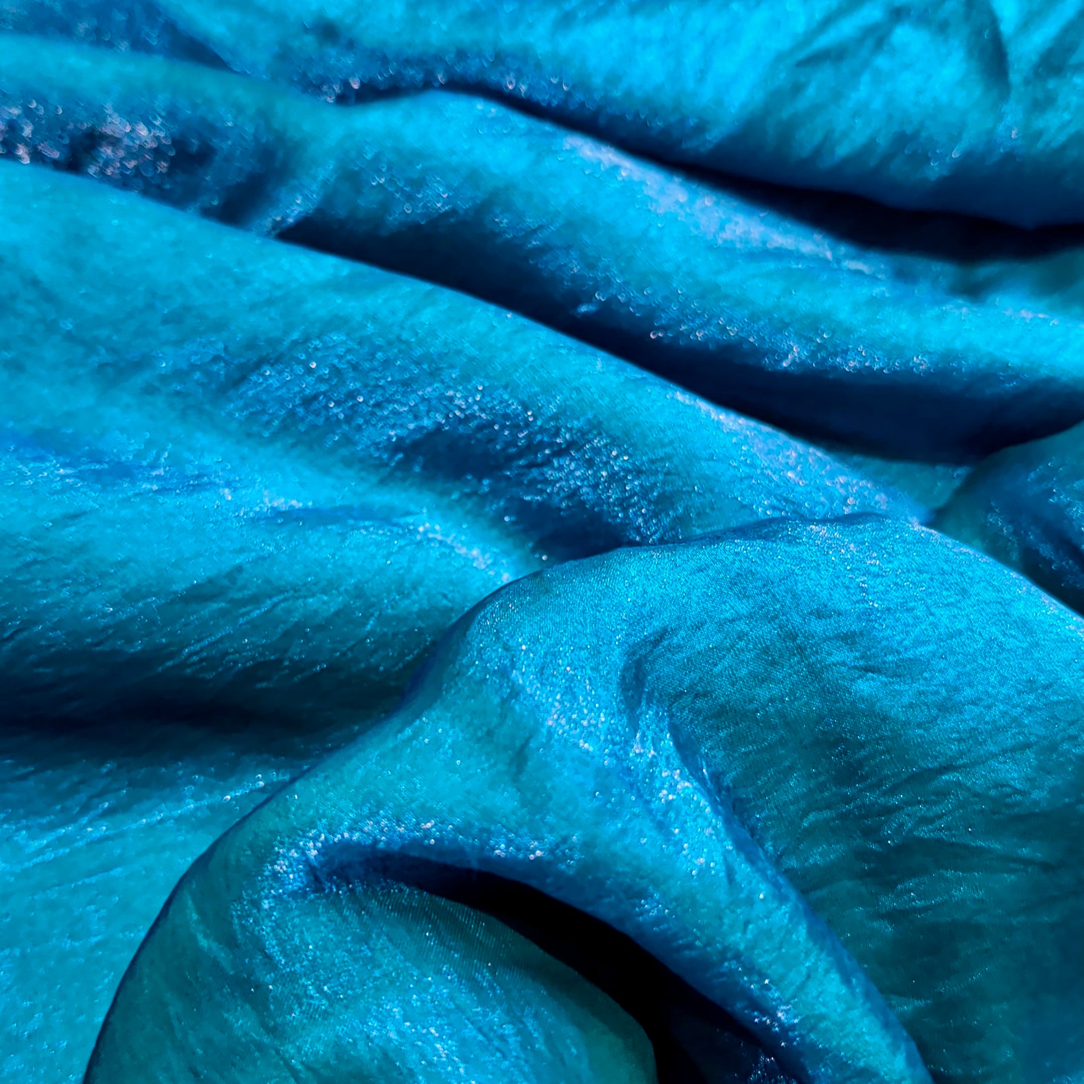 Teal Fandi Fabric – Soft Lightweight Plain Fabric for Kurti, Gown & Designer Dresses