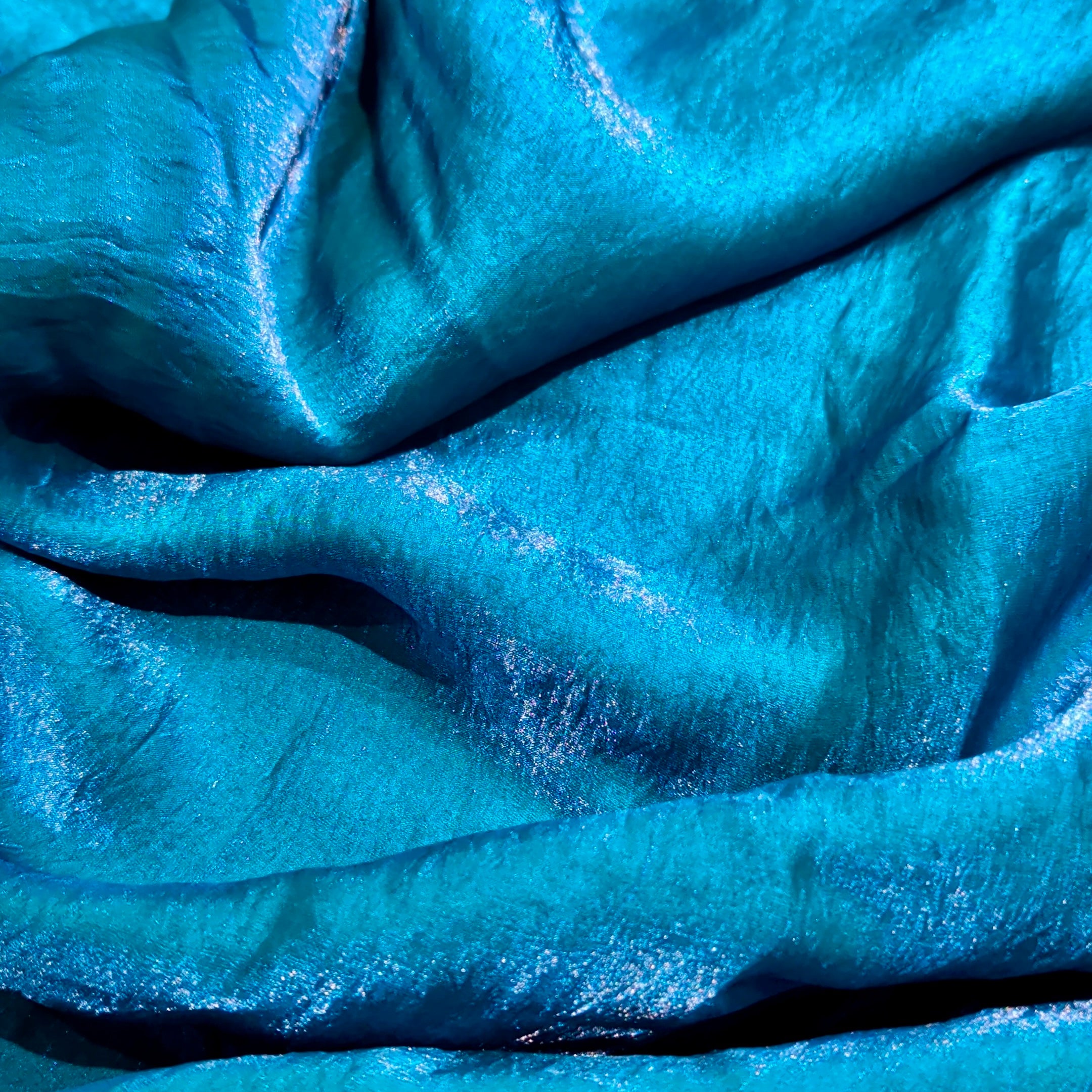 Teal Fandi Fabric – Soft Lightweight Plain Fabric for Kurti, Gown & Designer Dresses