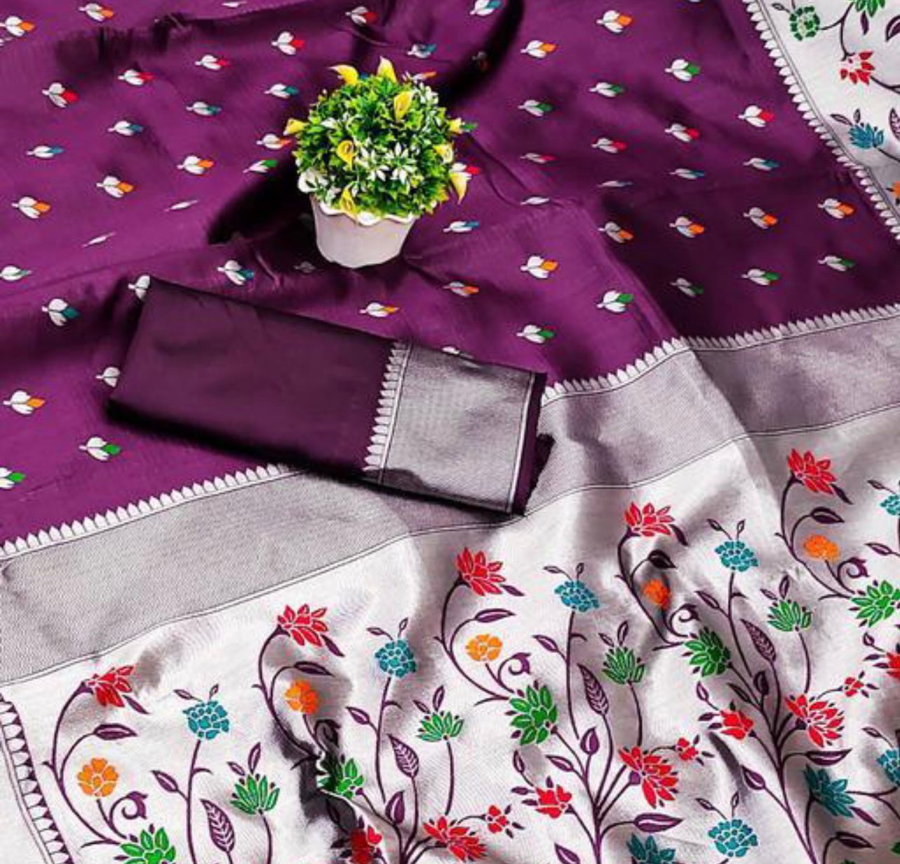 Banarasi Soft Silk Saree with Lustrous Finish & Elegant Appeal