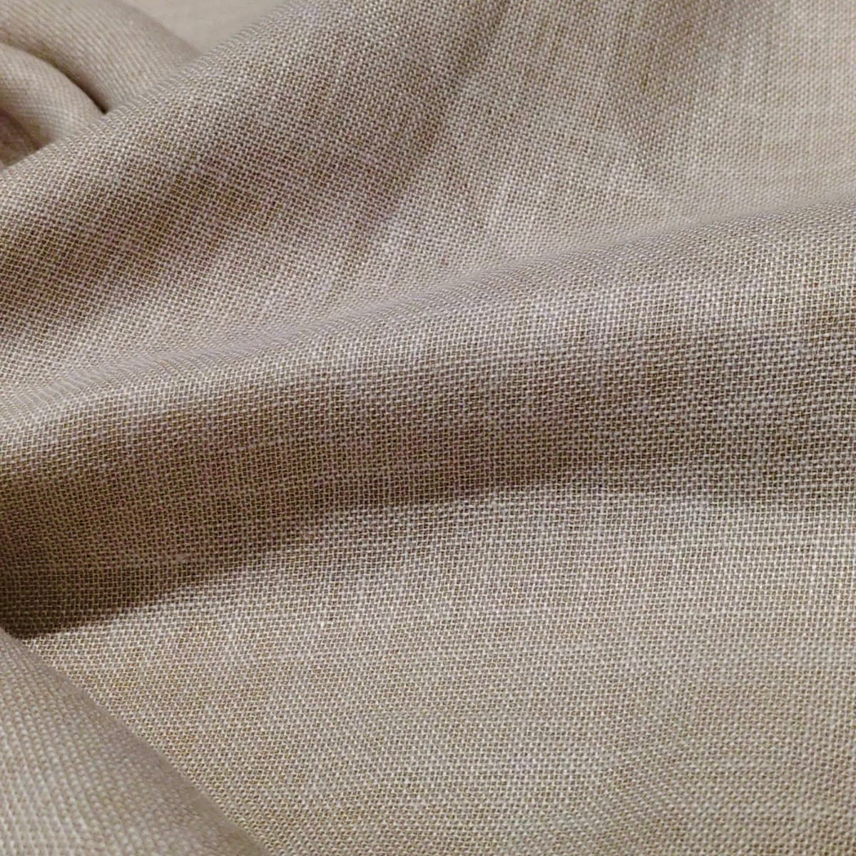 Wheat Beige Premium Linen Fabric for Kurti, Blouse & Dress Material | Soft Breathable Linen Cloth