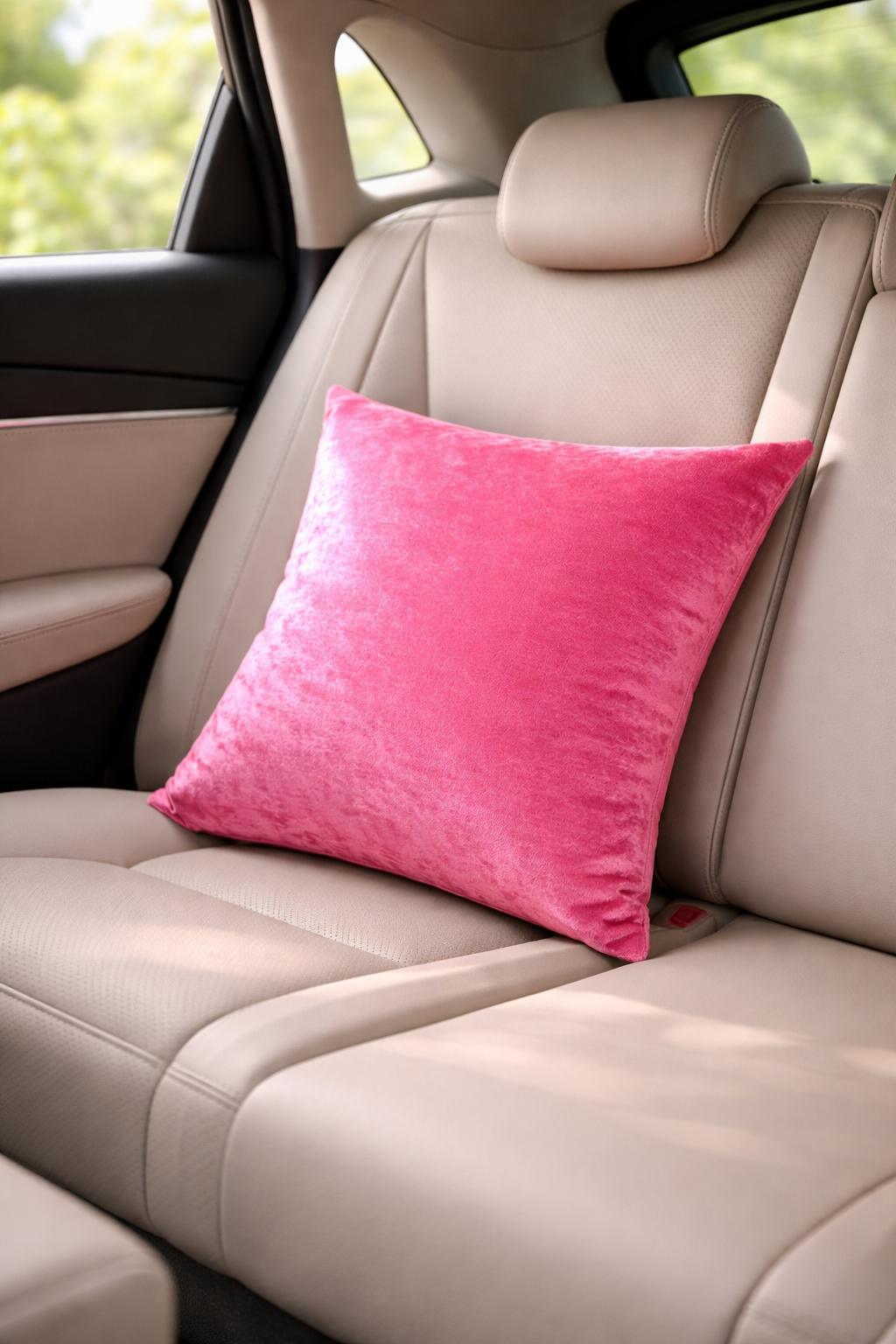 Baby Pink Velvet Cushion | Soft Luxury Decorative Cushion