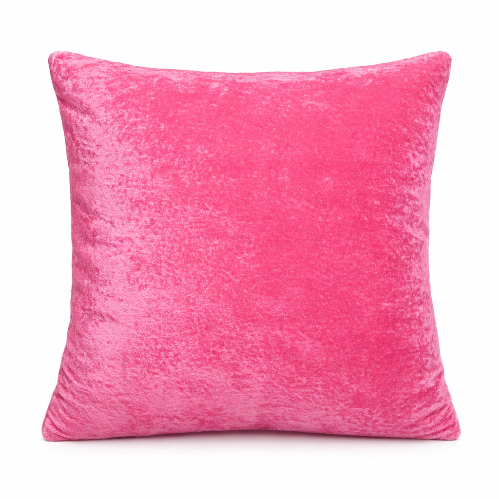 Baby Pink Velvet Cushion | Soft Luxury Decorative Cushion