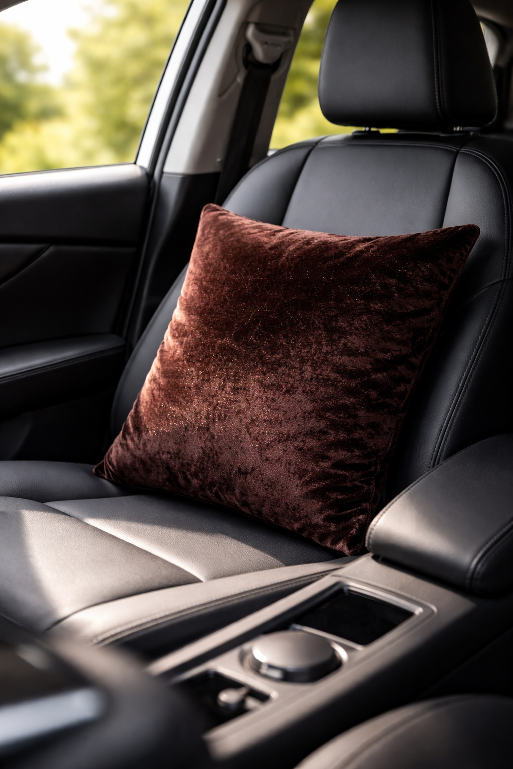 Coffee Velvet Cushion | Warm Elegant Decorative Cushion