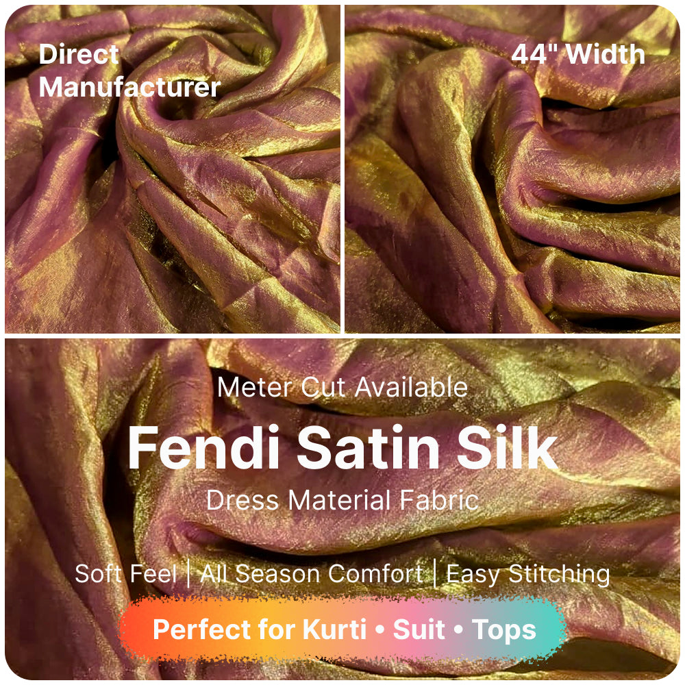Antique Wine Fandi Fabric – Soft Lightweight Plain Fabric for Kurti, Gown & Designer Dresses
