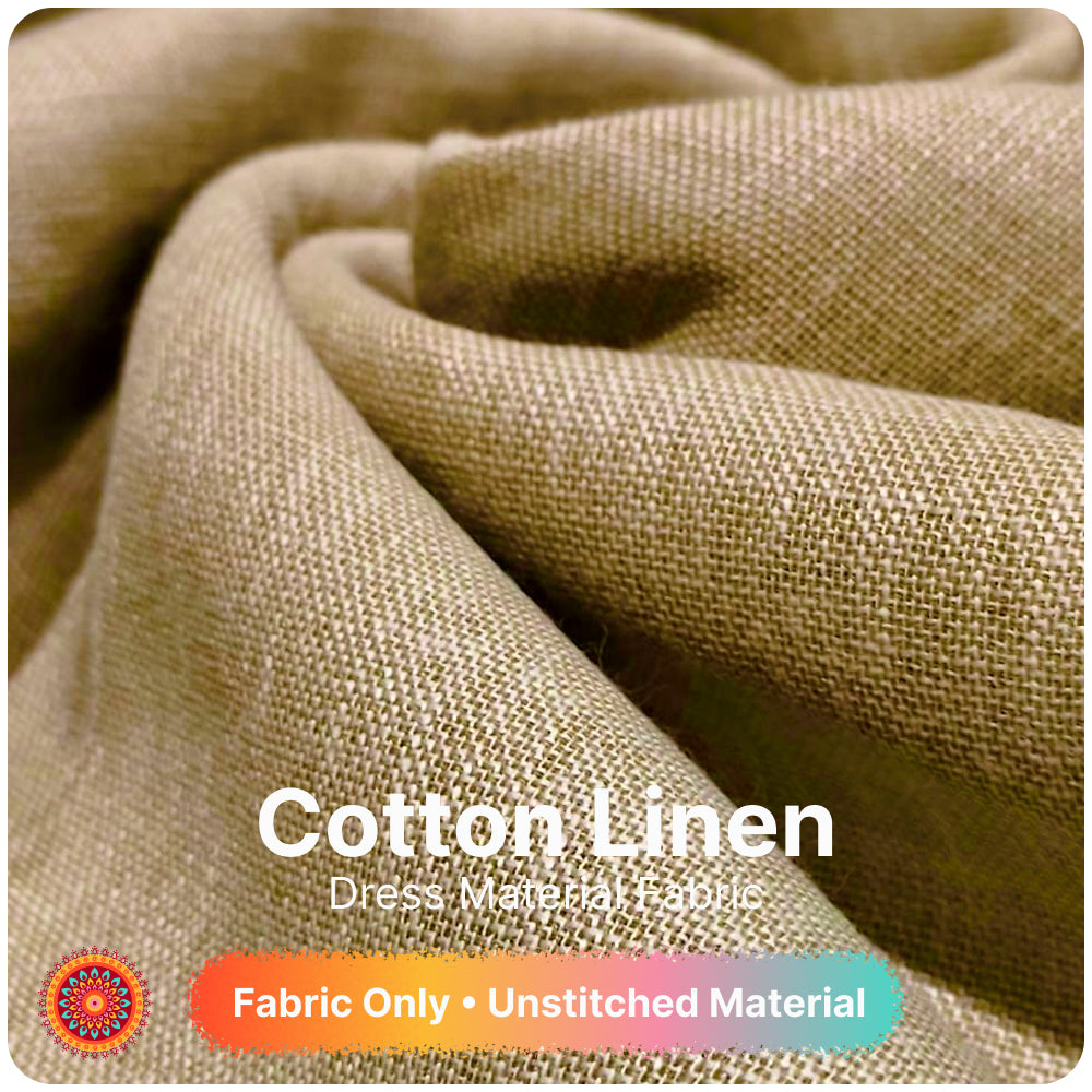 Premium Sage Green Linen Fabric for Kurti Shirt and Dress | Soft Breathable Plain Linen Cloth | Boutique Quality Fabric