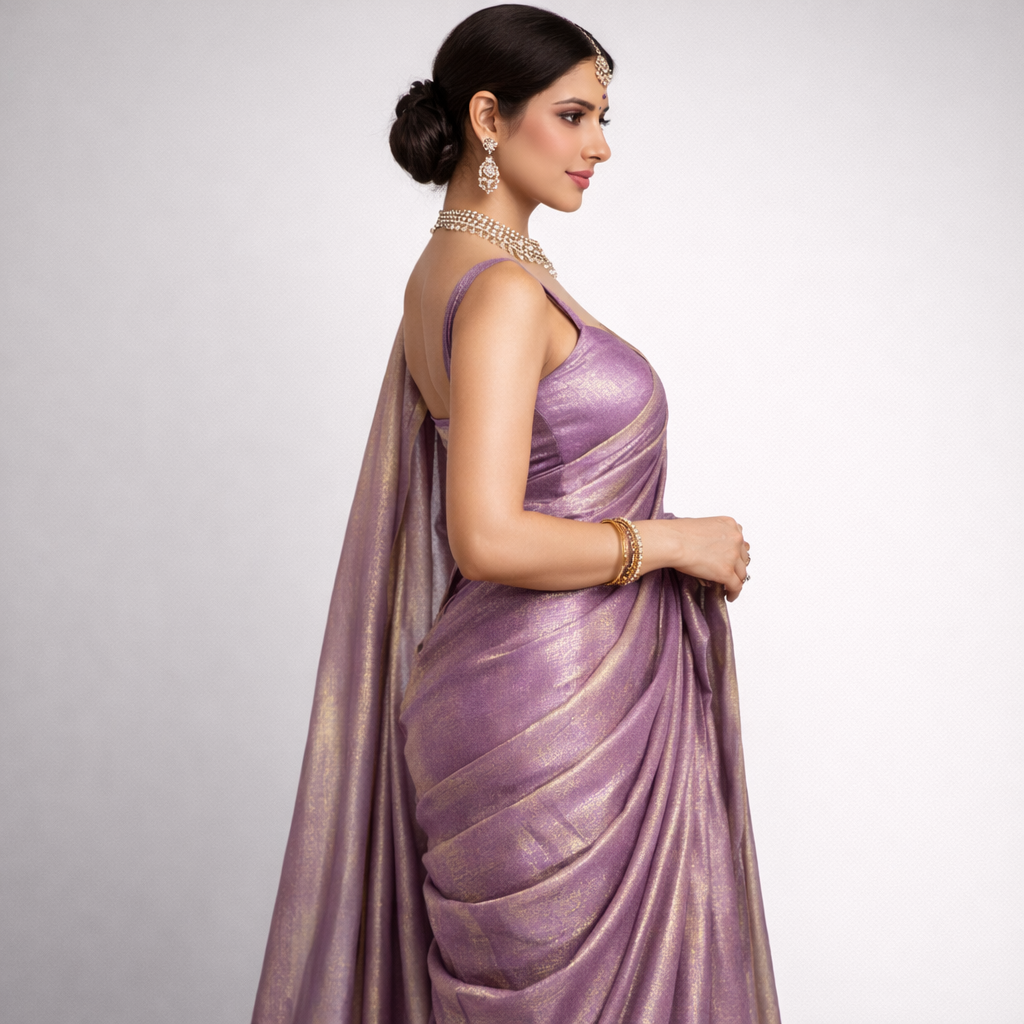 Orchid Purple Fandi Fabric – Soft Lightweight Plain Fabric for Kurti, Gown & Designer Dresses