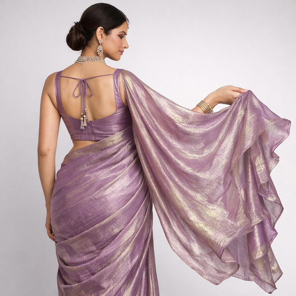 Orchid Purple Fandi Fabric – Soft Lightweight Plain Fabric for Kurti, Gown & Designer Dresses