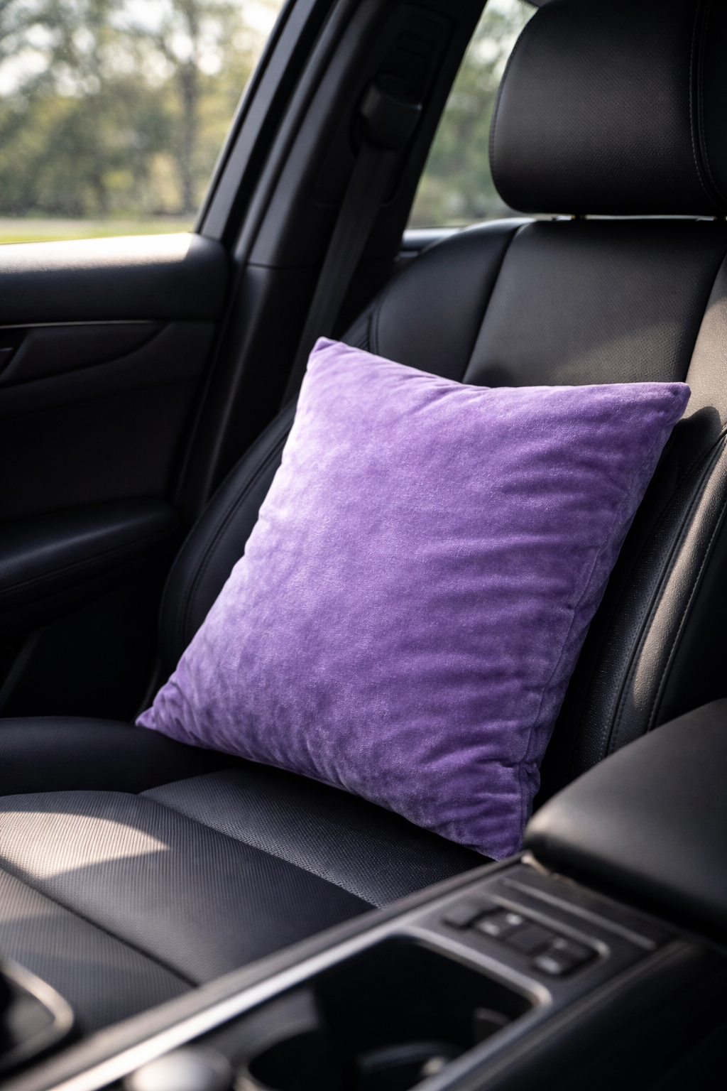 Elegant Lavender Velvet Cushion for Sofa & Living Room Decor