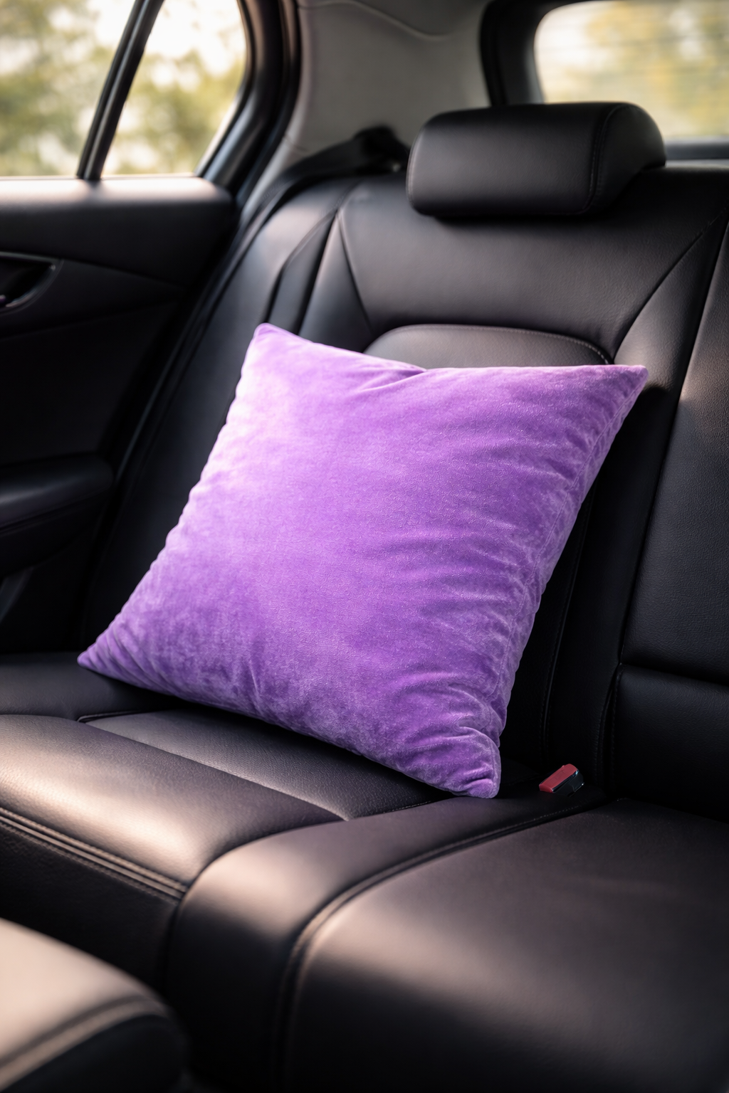 Elegant Lavender Velvet Cushion for Sofa & Living Room Decor