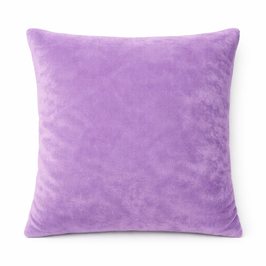 Elegant Lavender Velvet Cushion for Sofa & Living Room Decor