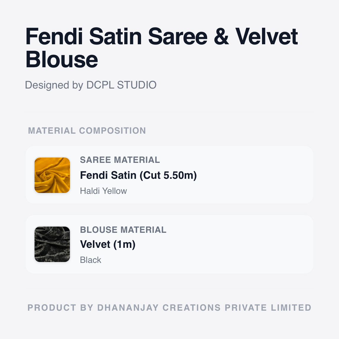 Yellow Fandy Saree with Velvet Blouse | Bright Ethnic Saree with Graceful Draping
