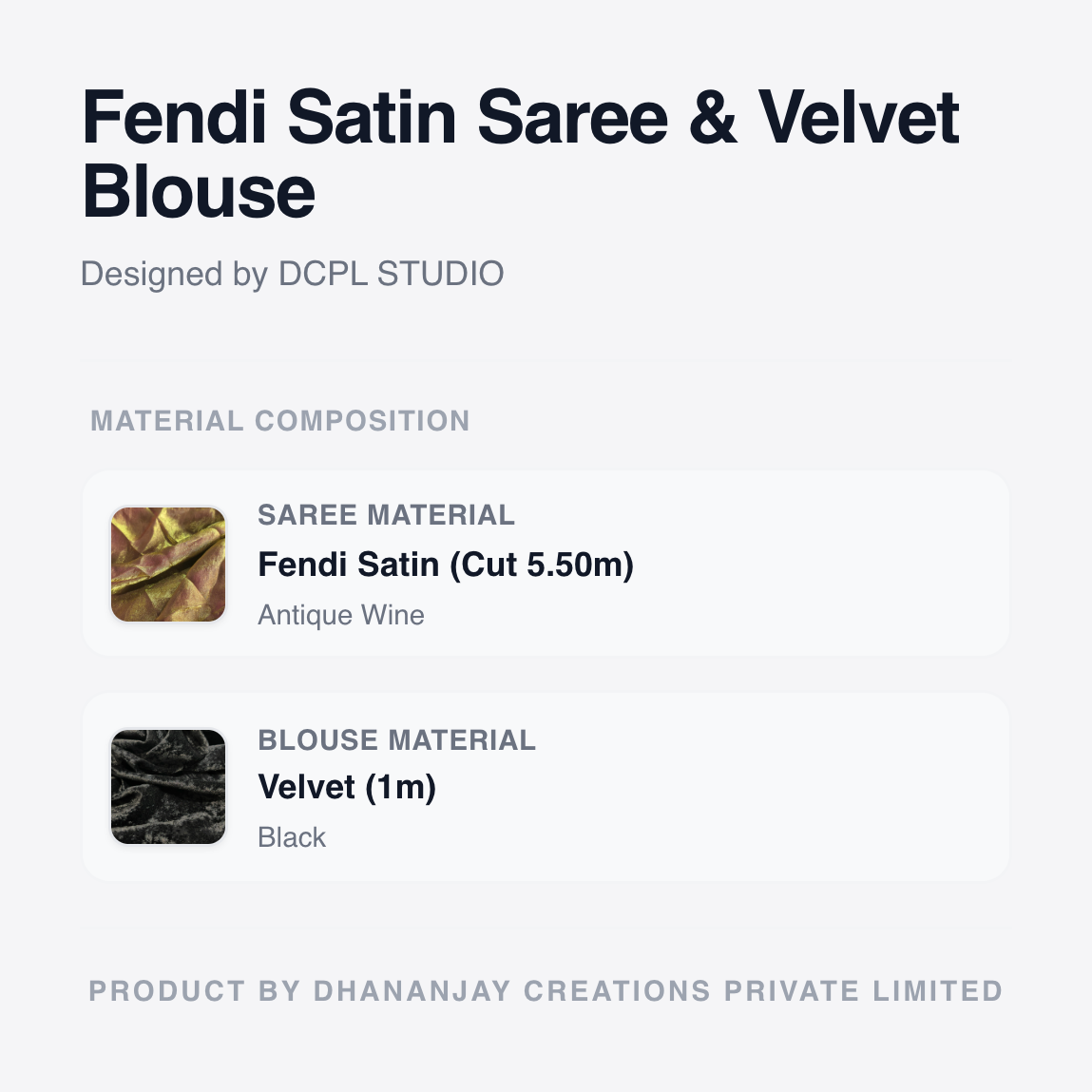 Antique Wine Fandy Saree with Velvet Blouse | Vintage-Inspired Ethnic Saree with Rich Depth