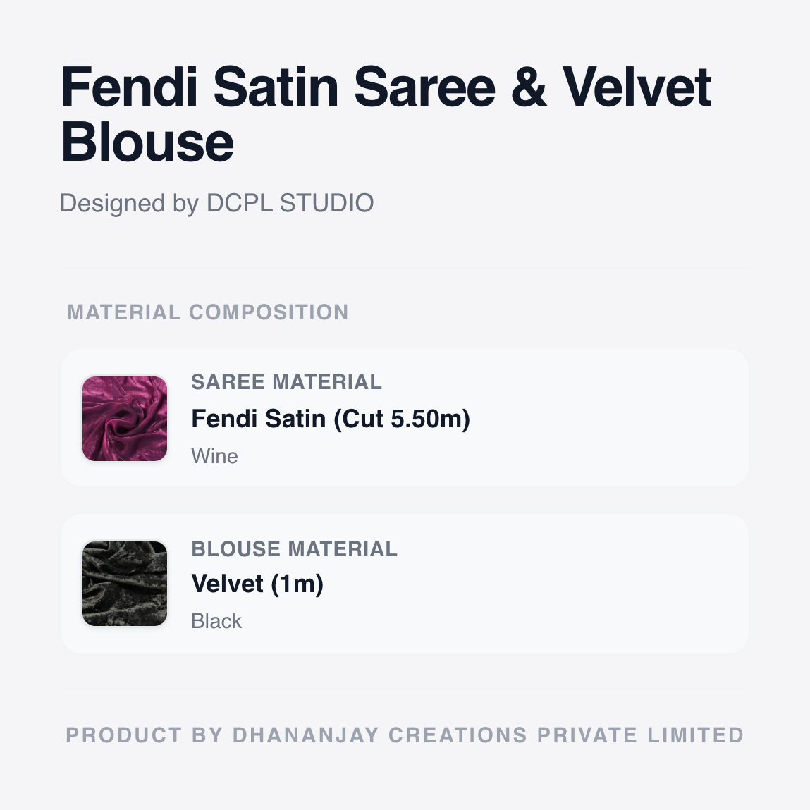 Wine Fandy Saree with Velvet Blouse | Deep Elegant Saree with Luxurious Traditional Appeal