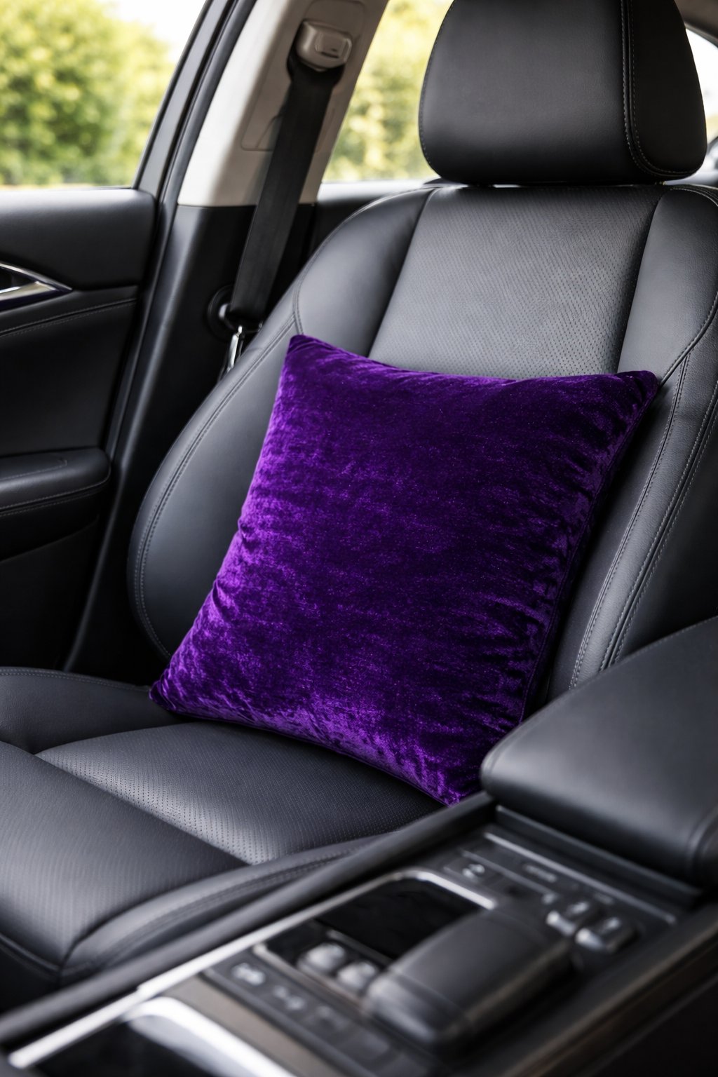 Purple Plain Velvet Cushion for Sofa | Soft Premium Velvet Cushion Home Decor