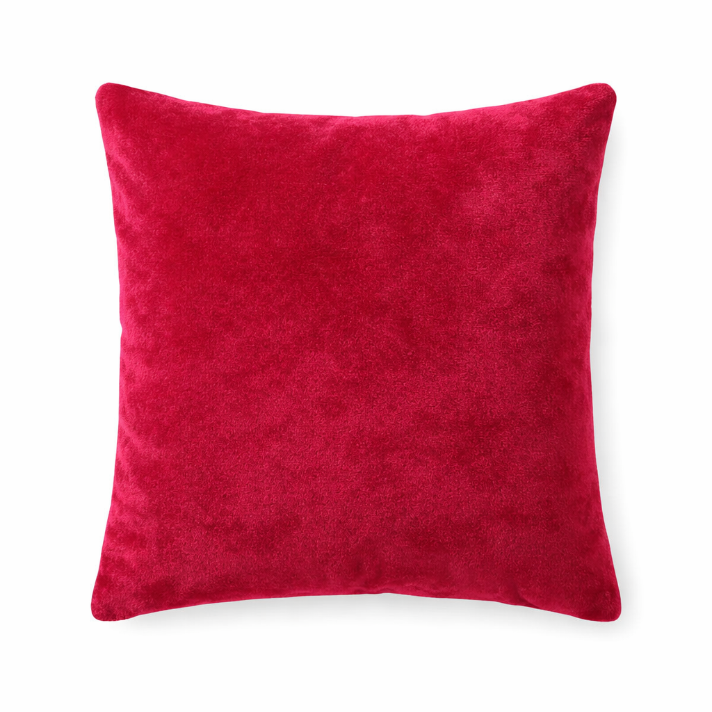 Rani Pink Plain Velvet Cushion for Sofa | Soft Premium Velvet Cushion Home Decor