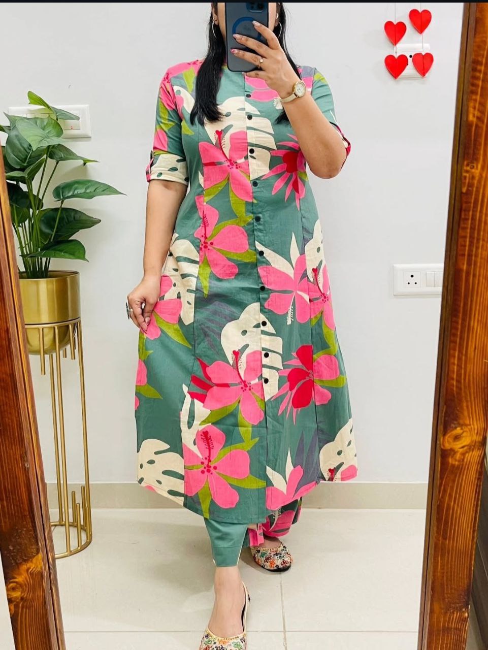 Elegant Polyrayon Digital Print Co-Ord Set