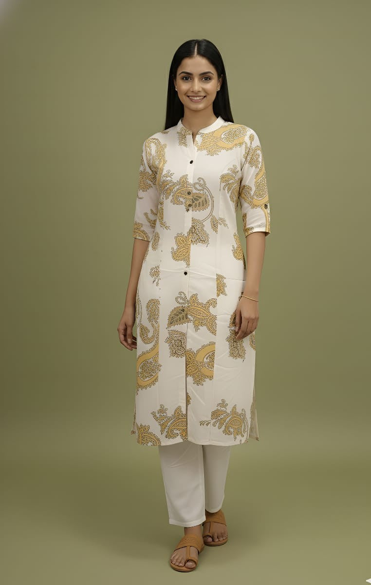Stylish Polyrayon Digital Print Coord Set for Women