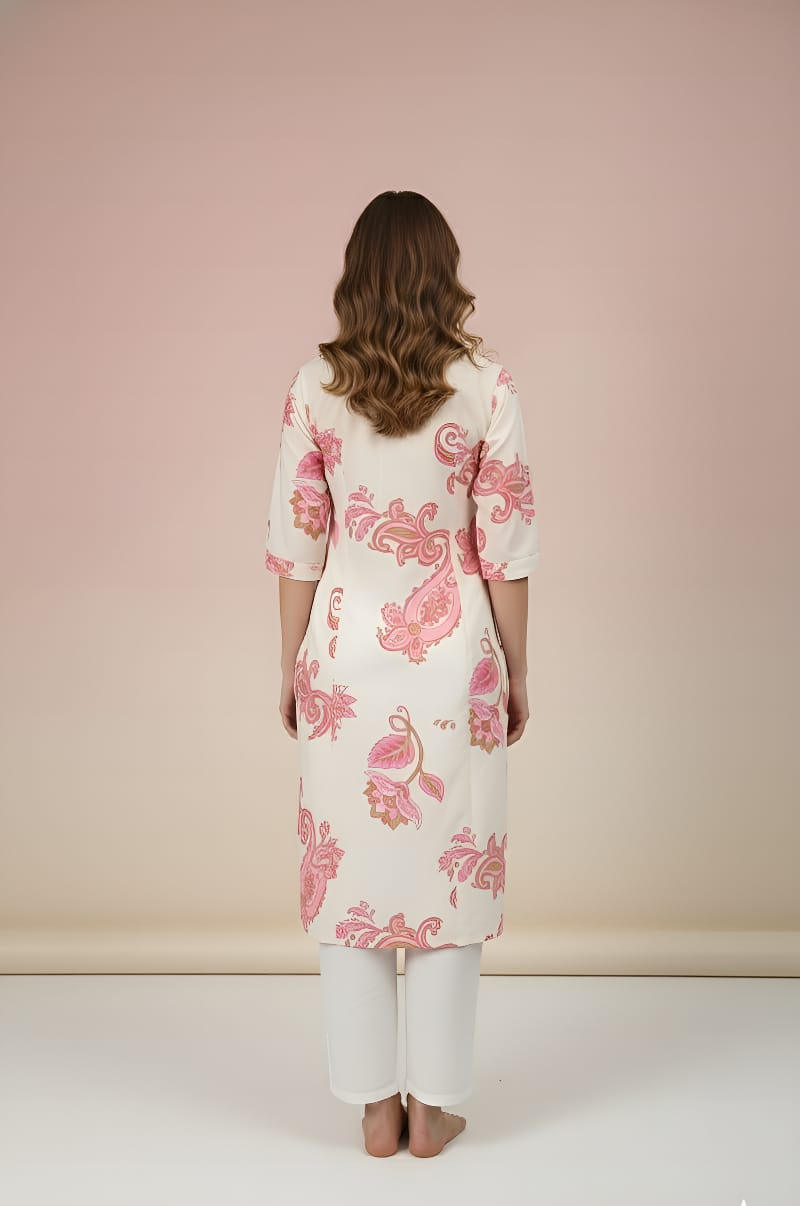 Polyrayon Digital Print Coord Set for Women