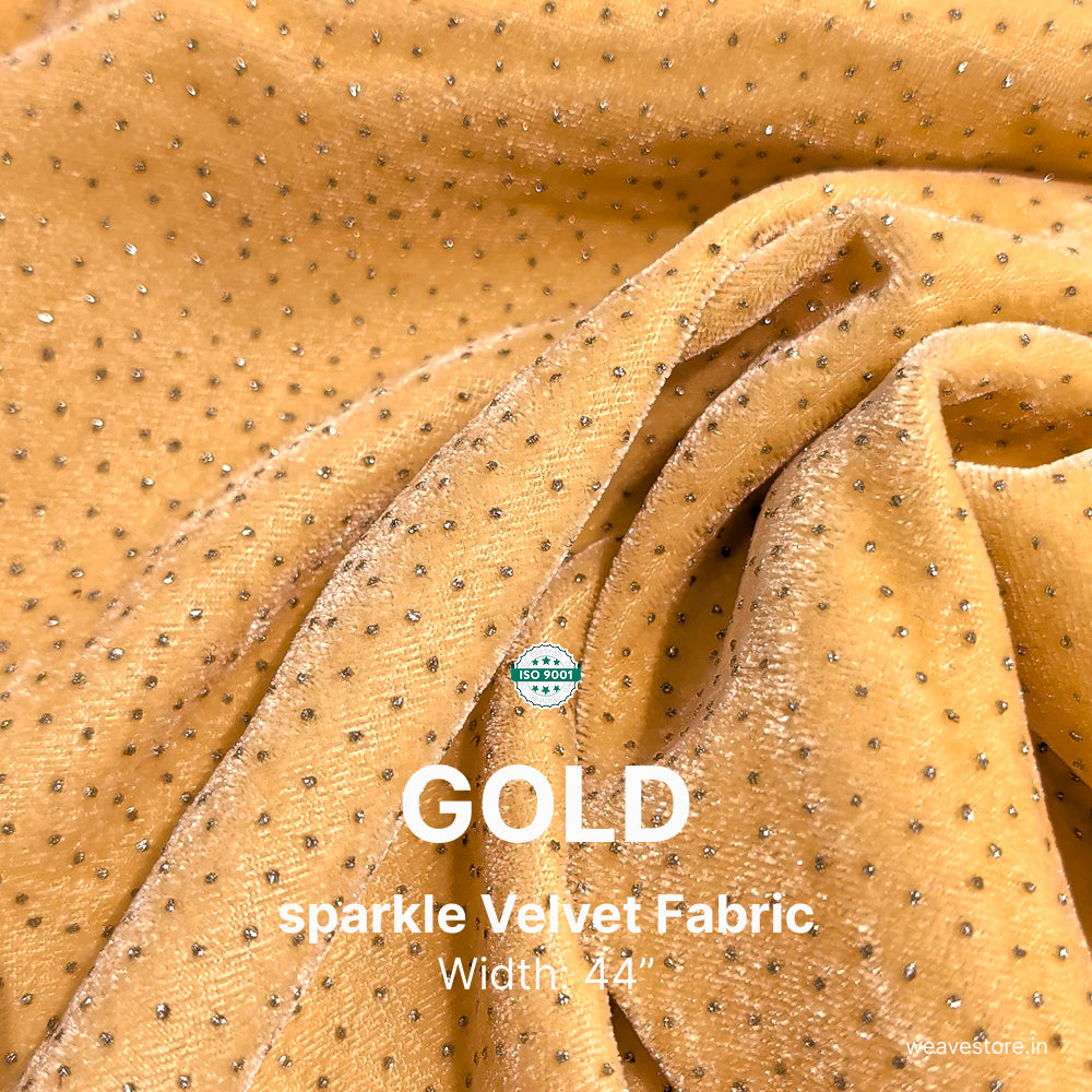 Sparkle Velvet Fabric for Kurti, Dress & Lehenga – Soft Shiny Premium Velvet