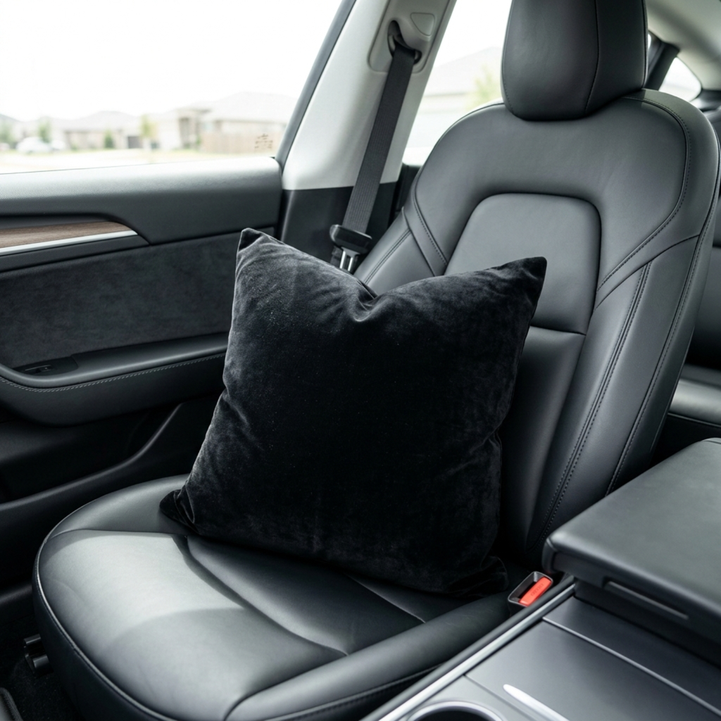 Black Velvet Cushion | Elegant Decorative Cushion for Sofa